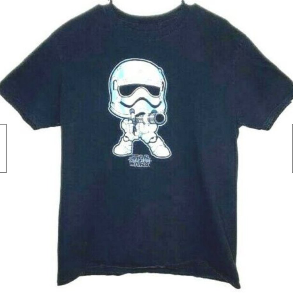 Star Wars Storm Trooper T Tee Shirt Black XL Unisex Mens Graphic Logo Pullover